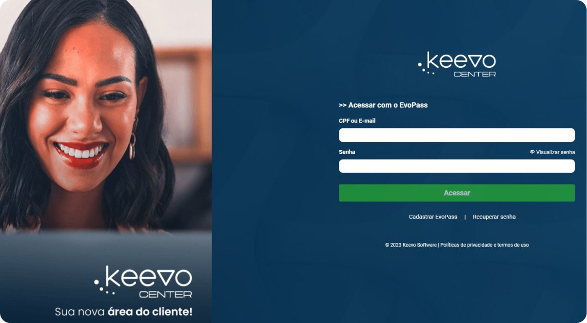 Capa do projeto Keevo Center.