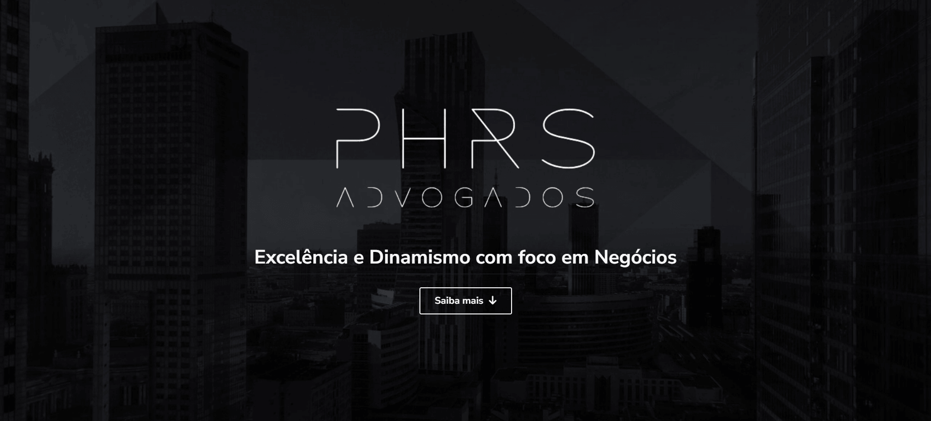 Capa do projeto PHRS – Advogados.