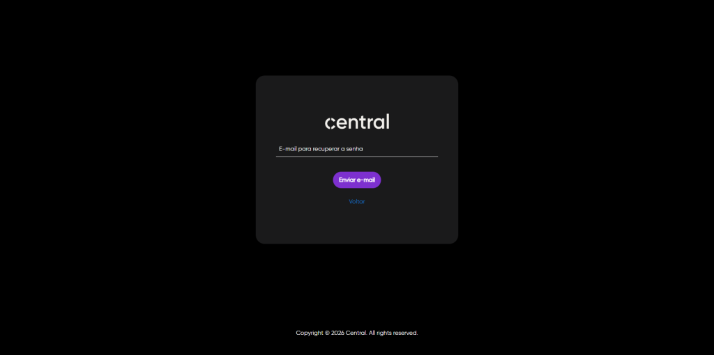 Login - recuperar senha