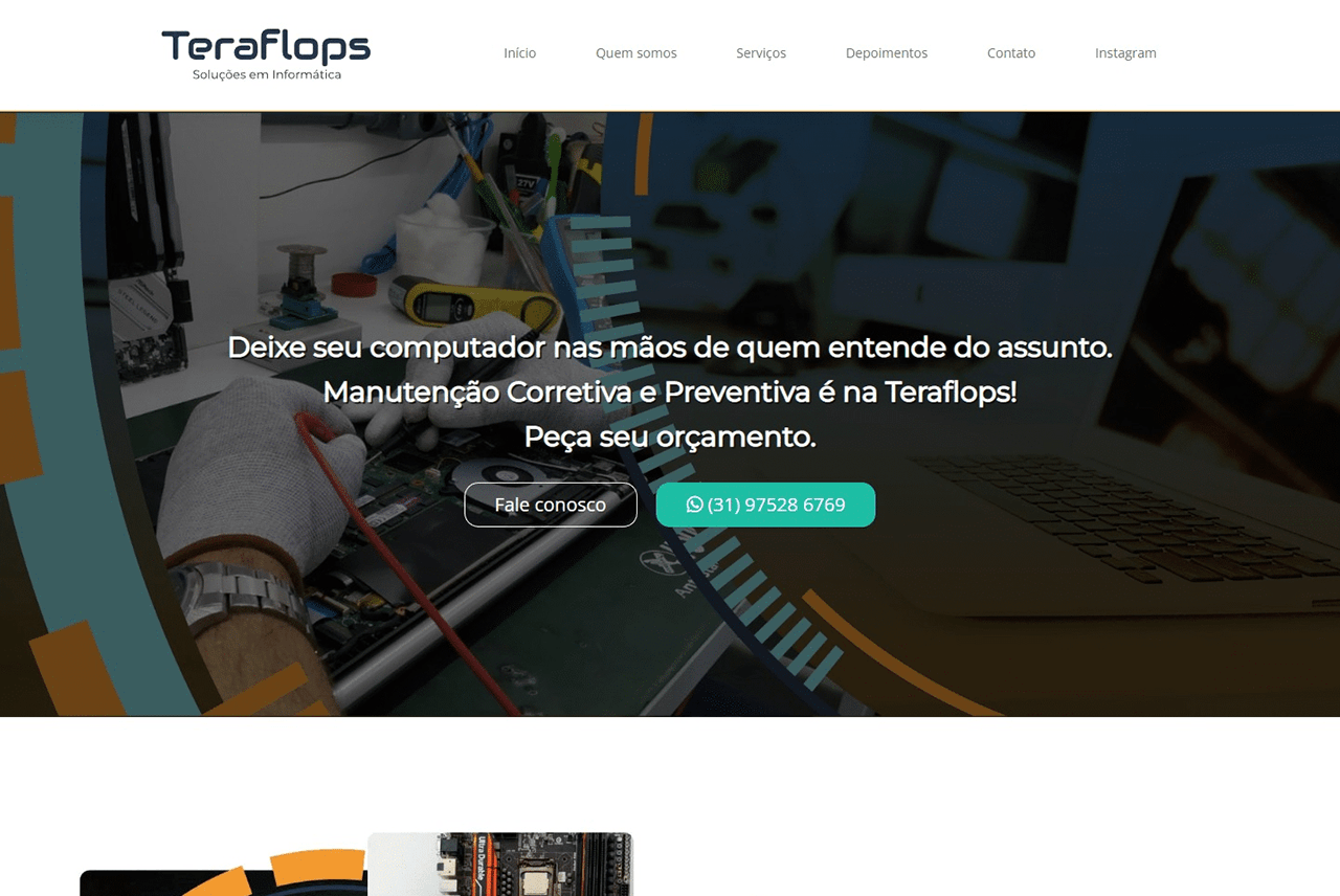Capa do projeto Teraflops.