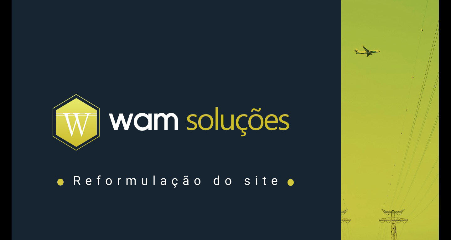Capa do projeto Wam soluções.